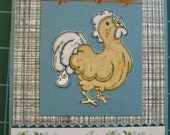 Happy Chickens, Made to Order, Set of 5 Cards and Envelopes