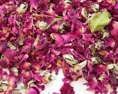 Dried Dark Red Rose Petals - 1 Pound