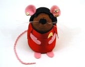 Star Trek Collectable Uhura Mouse ornament felt cute gift for animal lover or Star Trek fan collector