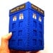 TARDIS Doctor Who felt sci fi collectible ornament by TheHouseofMouse - perfect gift for dr who fans