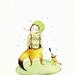 Childrens Wall Art Print -Winter tales,  Print 8x11 inches