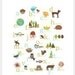 SALE- Nature Themed Number 18x24 Poster