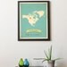 Choose Your Continent Personalized Vintage Map Wall Art 11x14