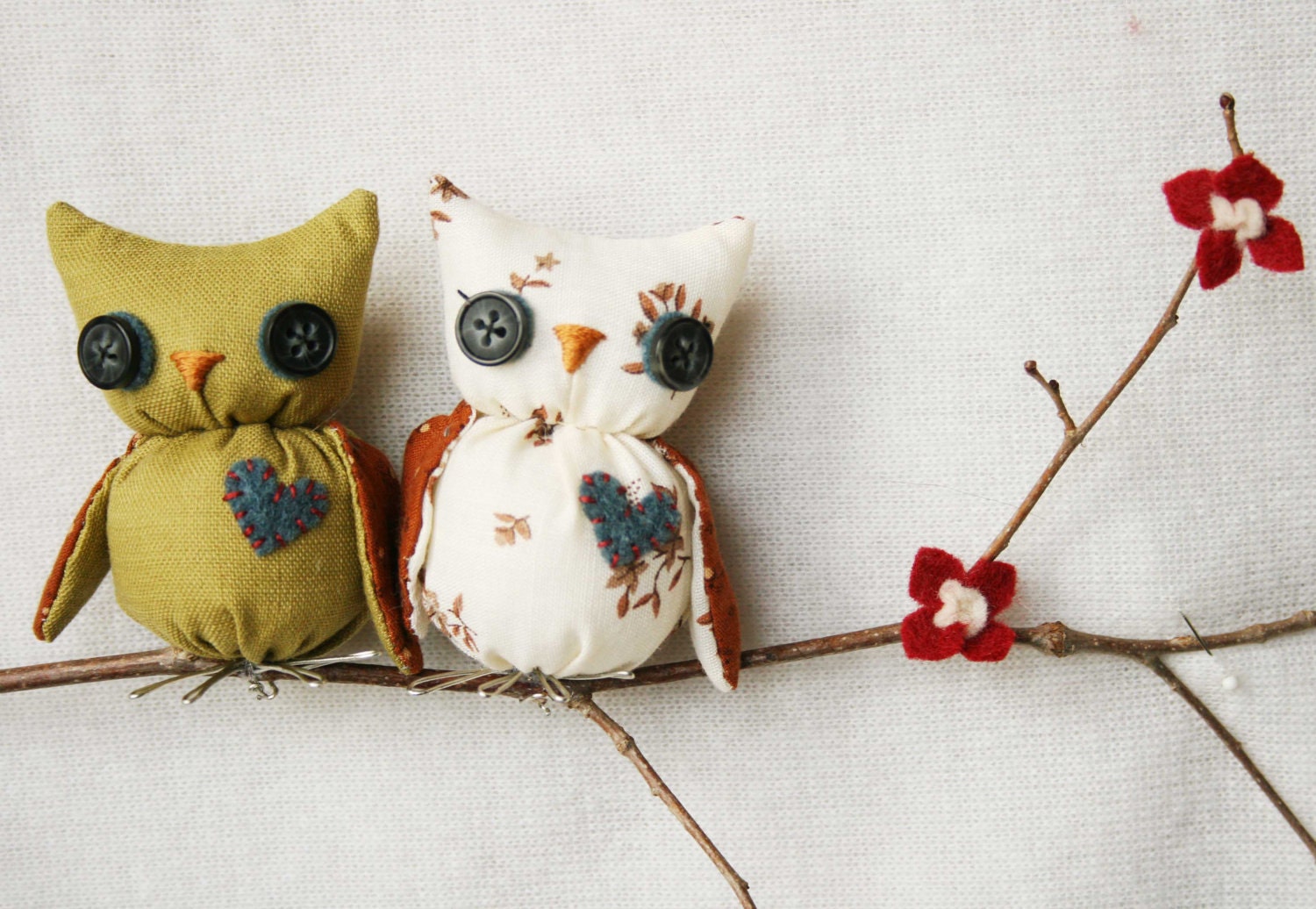 Owls on a Branch-Wall Hanging