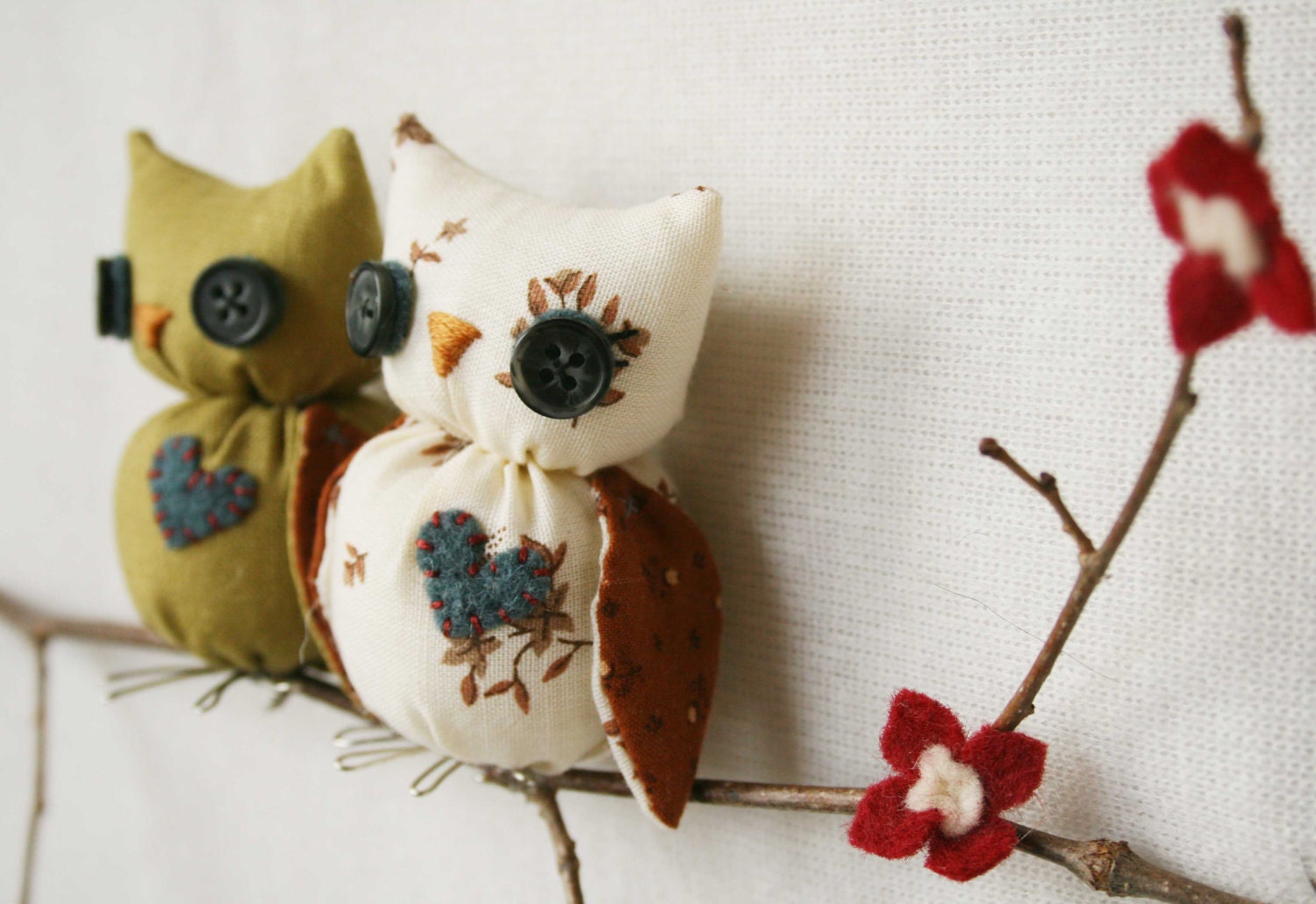 Owls on a Branch-Wall Hanging