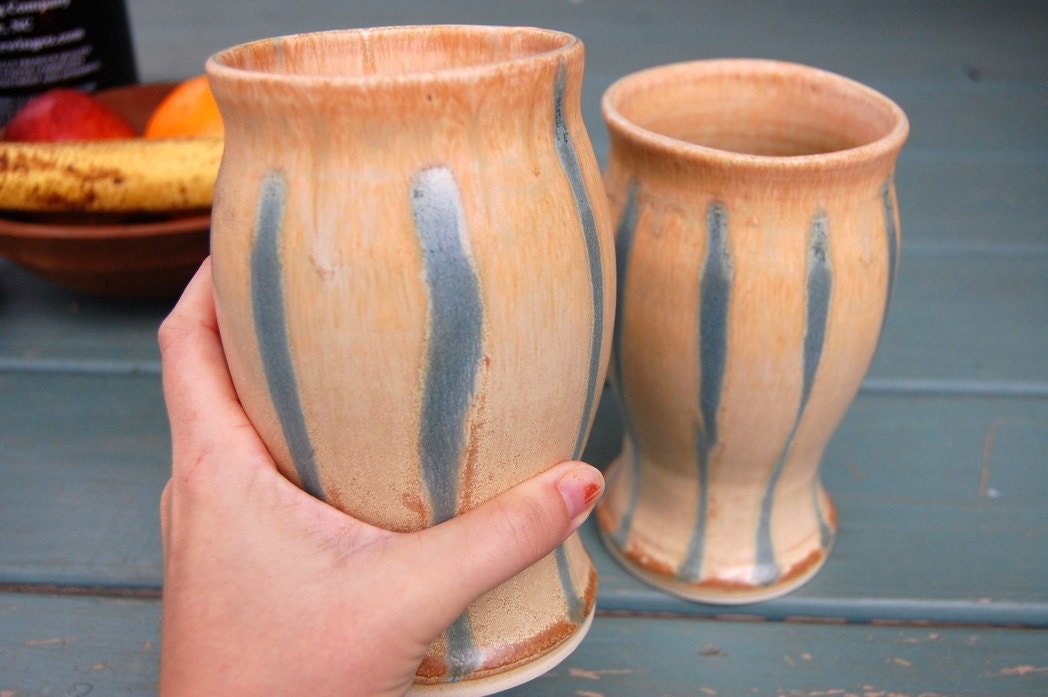 Sunburst with Blue Stripes Tumbler
