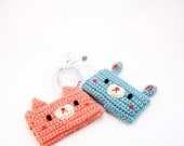 Crochet Pattern iPod/ iPhone cozy - Teddy and Bunny