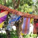 Glitzy Gypsy Celebration Flag garland with multicolor fringe