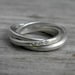 Size 6 Ready To Ship, Argentium Sterling Silver and Conflict Free Diamond Rolling Ring Wedding Ring