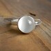 Size 6 Moonstone and Sterling Ring with Recylced Silver