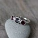 Size 5, Ready to Ship, Mystic Topaz Ring With Rhodolite Garnets and Sterling SIlver Ring