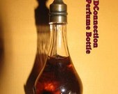 Perfume Bottle, Vintage Ornate Perfume Bottle, Avon, Glass, Metal, Unforgettable, New York, Victorian Style Bottle