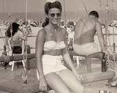 1950's Beach Bunny, Galveston Gal beautiful Texas Bikini Girl  Swimsuit classic 50's  Swimwear, Texana Pin Up Girl sexy Texan