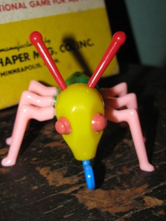 Vintage 1949 Cootie the Bug Game, Insects, Bugs, W.H. Schaper, Excellent, Toy, Game, Childrens Gamem12d - TheIDconnection