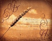 Scripture Art, Inspirational Art, Bible Verse Art, Christian Art : WORD OF GOD (Isaiah 40) 8x10 Fine Art Print