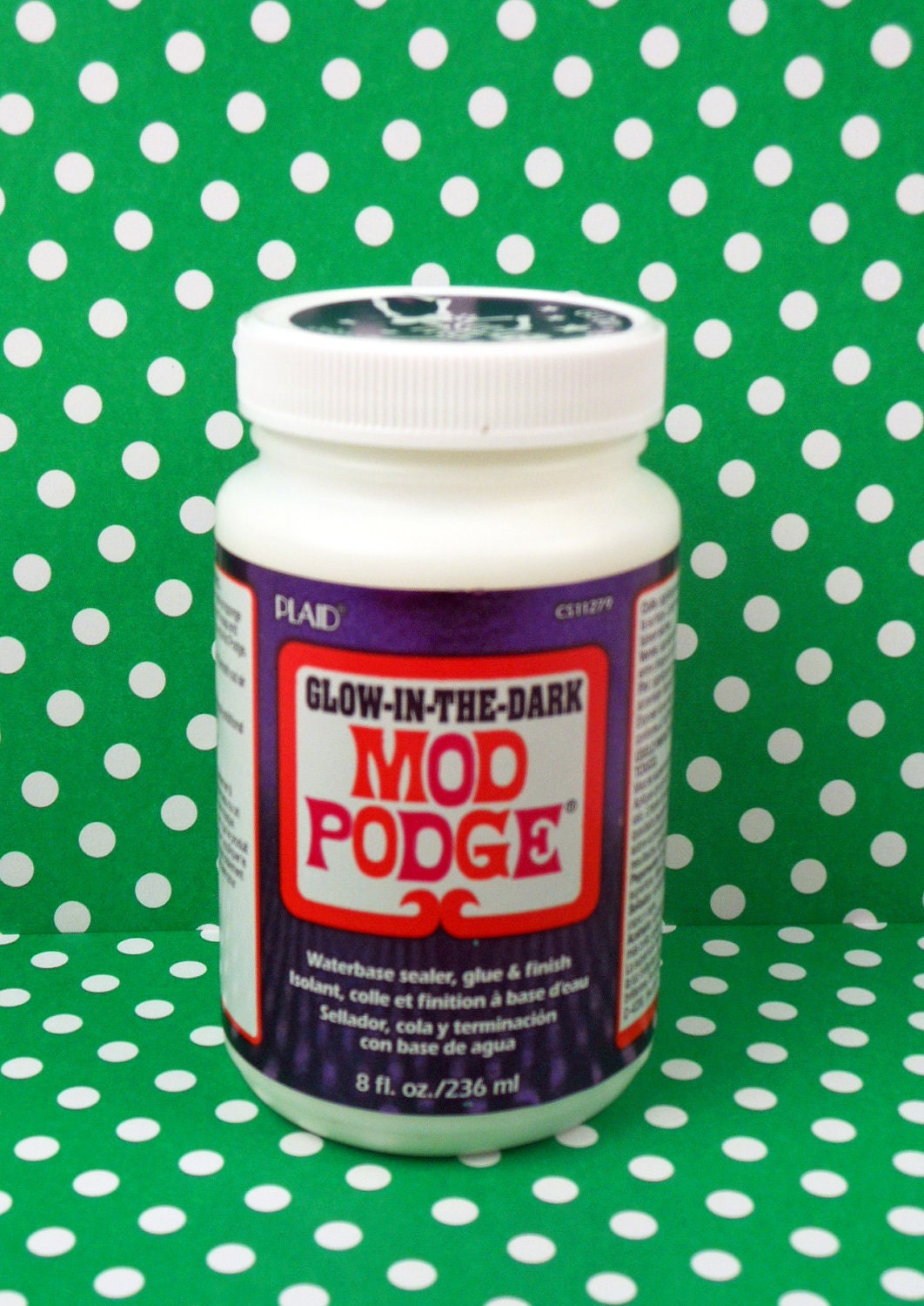 Mod Podge Glow in the Dark Decoupage