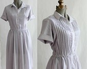 1960s Dress / 60s Vintage Dress / Shirt Dress / Howard Wolf Dress