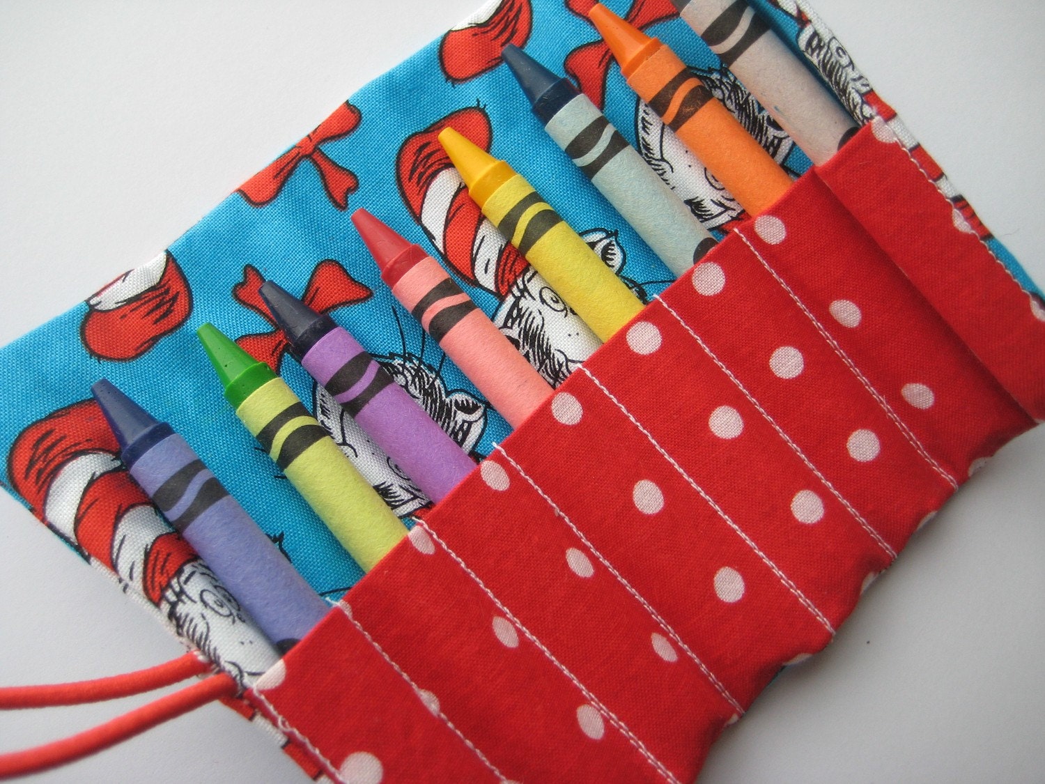 Crayon Roll The Cat in the Hat Includes 8 Crayons