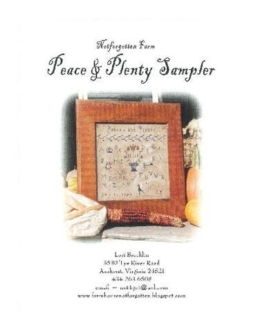 Peace and Plenty cross stitch pattern - from Notforgotten Farm