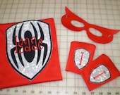 Spiderman Inspired Super Hero Set   Personalized