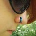 Simple Nose Fakers in Summer Blue Colors - -Nose Jewelry For Noses With Just Two Holes - Quantity 4 - Made To Order