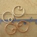 20 Gauge Argentium Stering Silver Earring Hoops - 10mm
