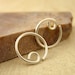 20 Gauge Argentium Stering Silver Earring Hoops - 10mm