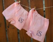 Monogrammed Boy Boxers - Blue, Green, Red or Brown -- 6 month  to  4T