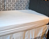 READY TO SHIP-Black and White Damask- 2  Piece Crib Bedding
