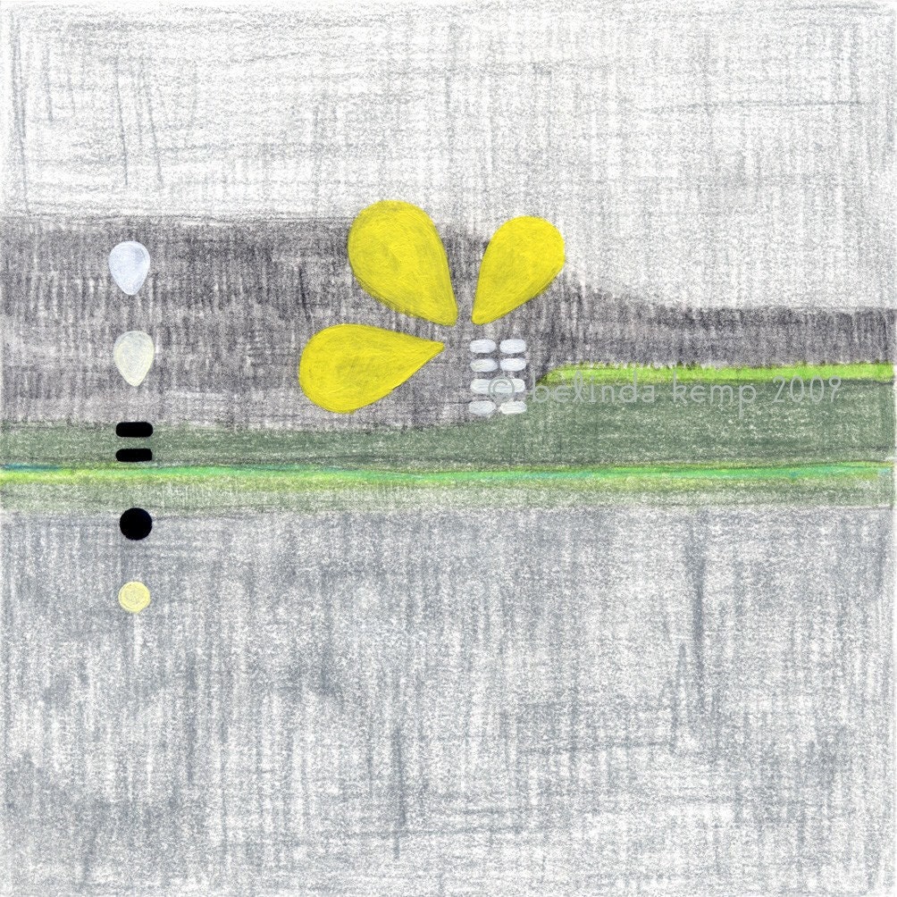 archival fine art giclee print .semi abstract landscape . log cabin