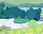 archival fine art giclee print . landscape . the river