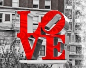 Love Urban Photography  Black and White Color For The Love Of Your Life Lustre 5 x 7  Print