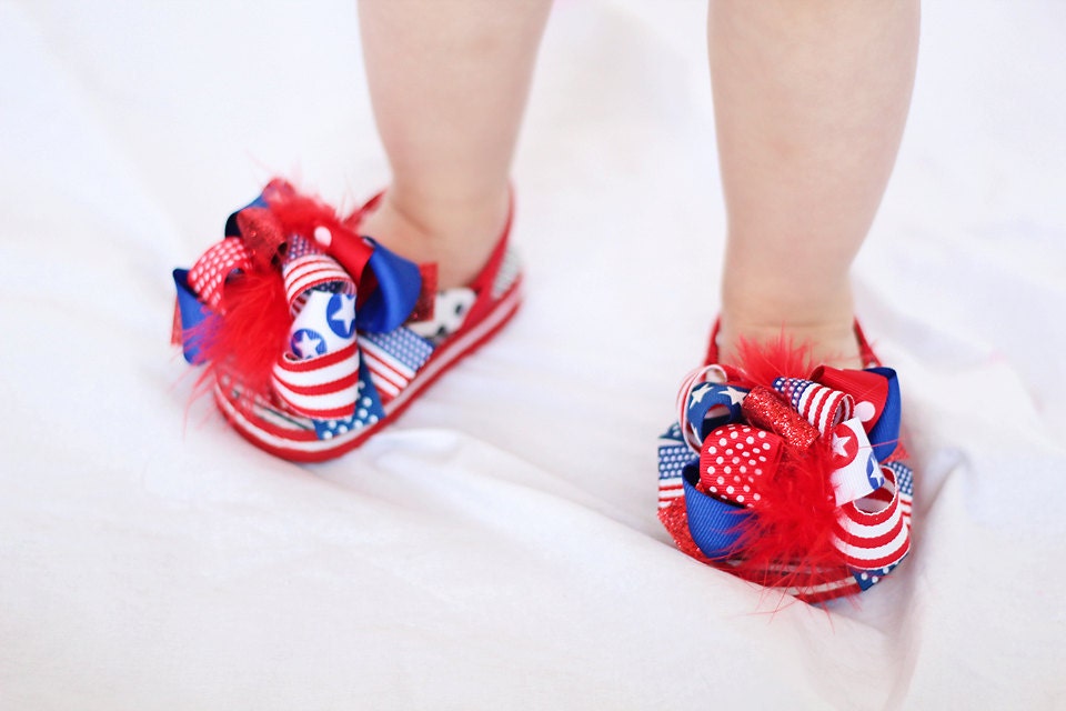 NEW boutique ALL AMERICAN funky fun flip flops