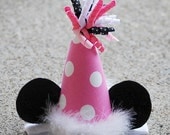 boutique PINK MINNIE birthday party headband hat