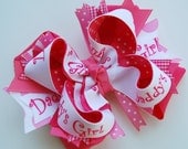 boutique DADDYS GIRL over the top hair bow clip