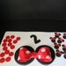 Minnie Mouse Inspired Fondant Cake Toppers  Complete Set Cake Decorations - (1 tier cake)