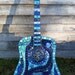 Stained Glass Mosaic Blues Guitar Gift for Musician or Music Lover