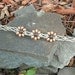 3  Wood Flower Design Hemp Necklace Choker Choice of Flower Color Custom