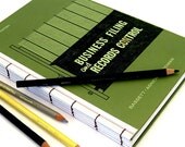 Upcycled  Journal/Sketchbook   .Business Filing and Records Control.