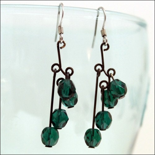 Christmas In July: Washington Coast Forest Earrings