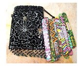 OOAK Embellished Art Bag With 20 Wisdom Sticks, mixed media, magic, assemblage, altered, 3D, collage, tarot, oracle cards, runes