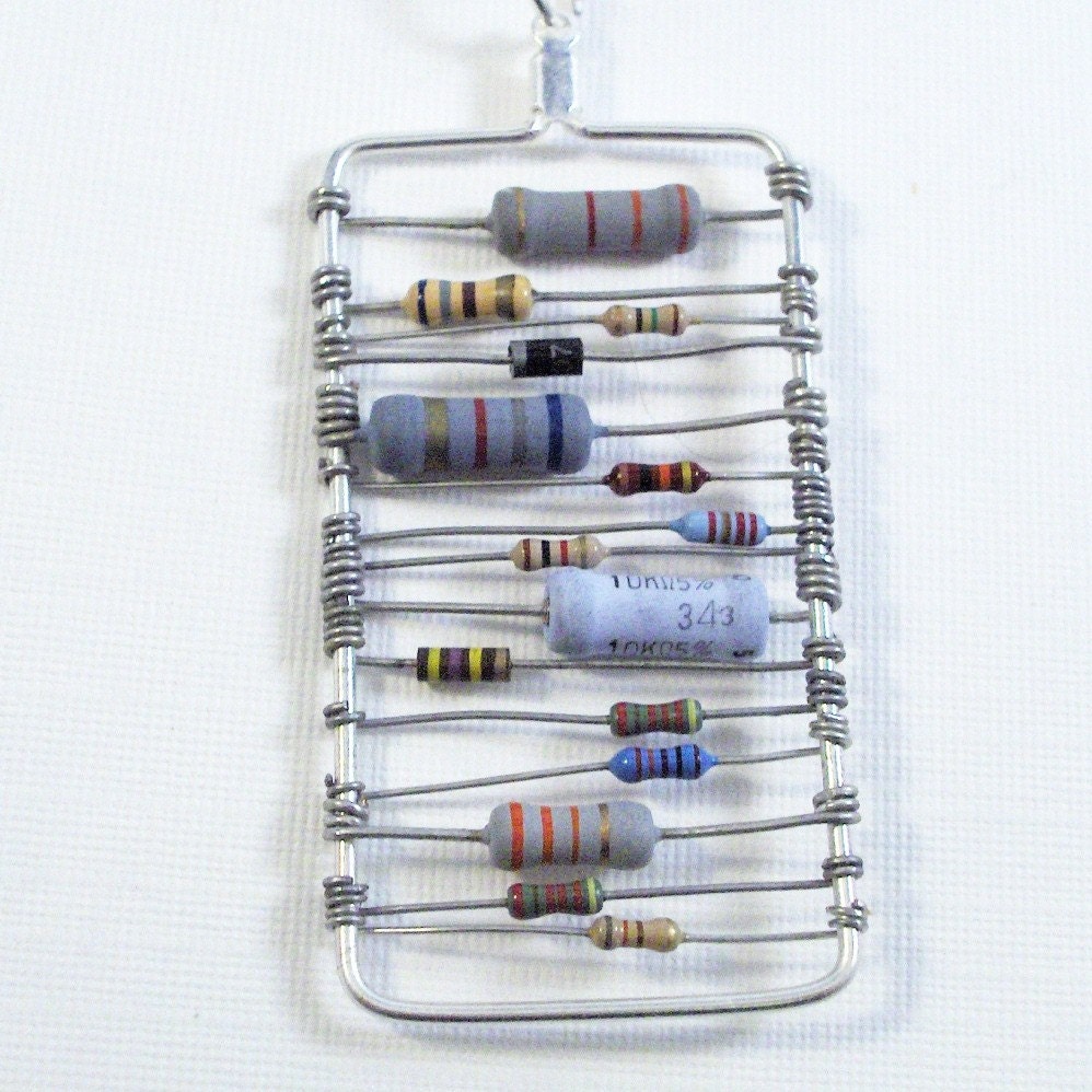 Computer Part Resistor Pendant