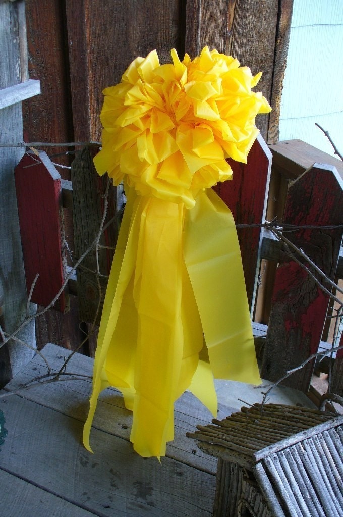 Giant Yellow Bow Support Our Troops