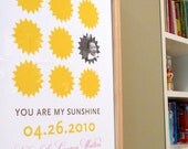 You are my Sunshine modern nursery wall art print poster baby photo custom - 8x10