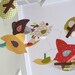 Woodland Bird Mobile, baby mobile, bird mobile, custom mobile, animal mobile, modern nursery decor, baby room, art, baby gift, stimulating