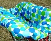 Shopping Cart Cover - Caribe Disco Dots Reversible - Fits Restaurant High Chairs, Park Swings and ALL Carts