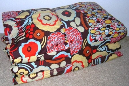 Nap Mat Cover with Attached Pillow Case - Mocca Monogrammed Free