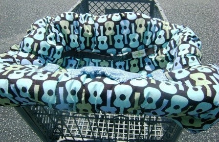 Shopping Cart Cover -  Groovy Guitar Reversible - Fits ALL Covers