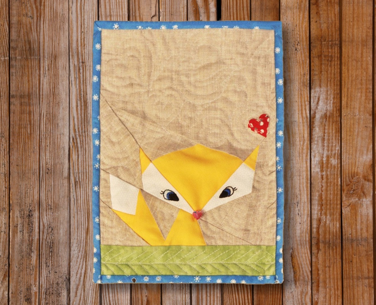 Lil' Fox  8 x 10 Quilt block Pattern