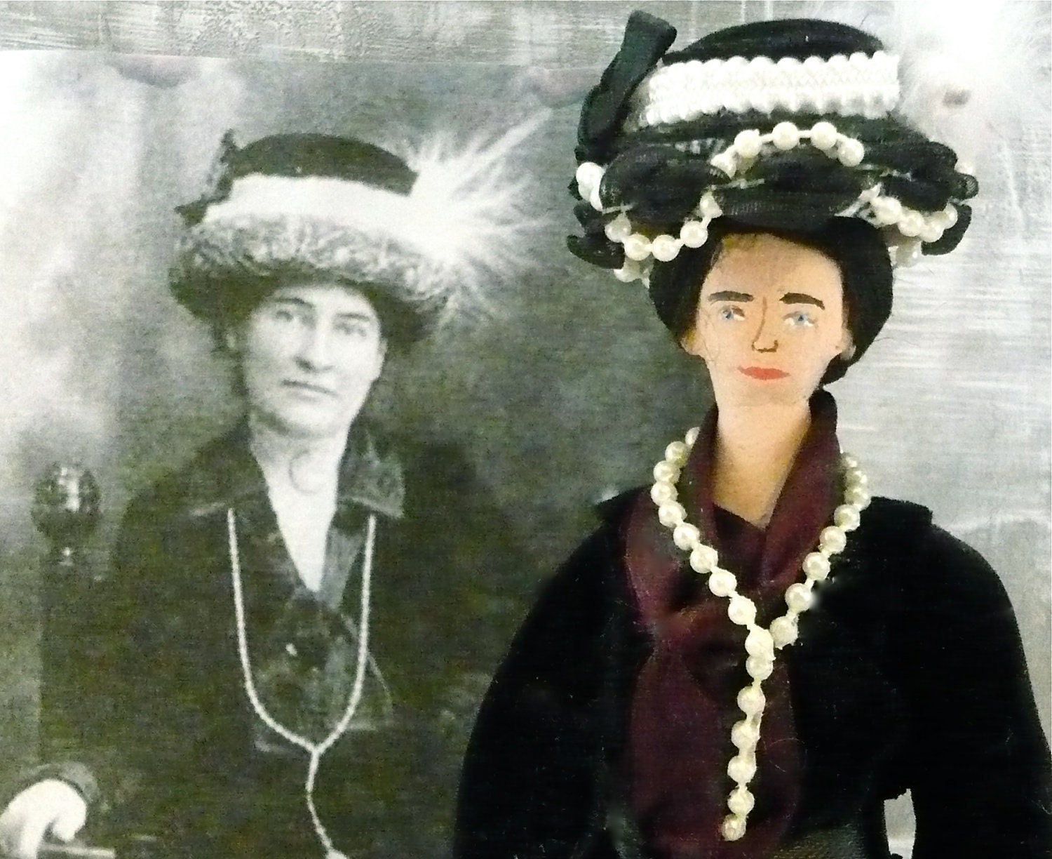 Author Doll Willa Cather Miniature Art Collectible
